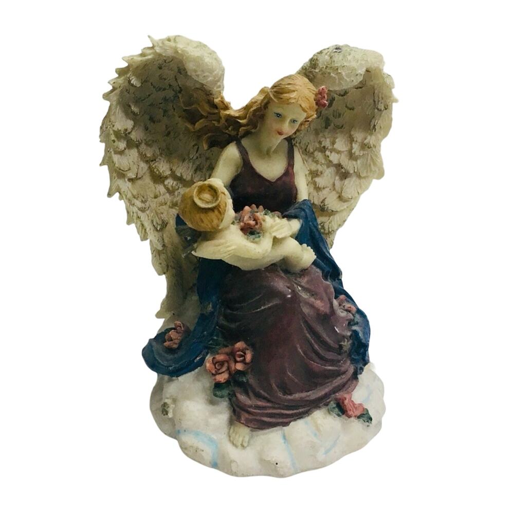 Angel with Child Figurine